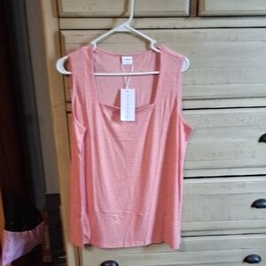 Women's Pink Sleeveless Top
